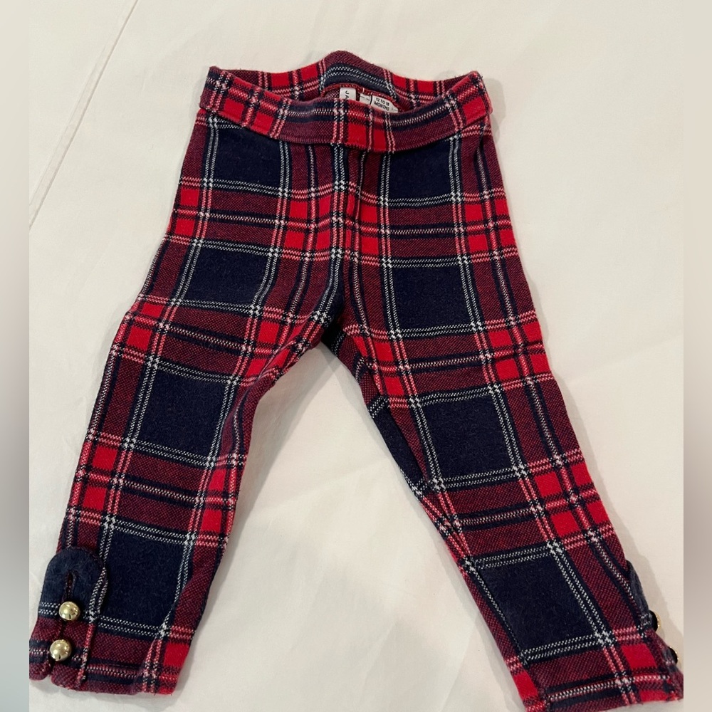12-18M plaid knit pants Janie and Jack